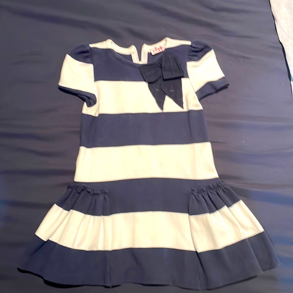 Il Gufo Girls navy dress